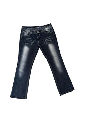 Y2k‎ Angel jeans dark wash w/fade bootcut stretchy jeans size 19